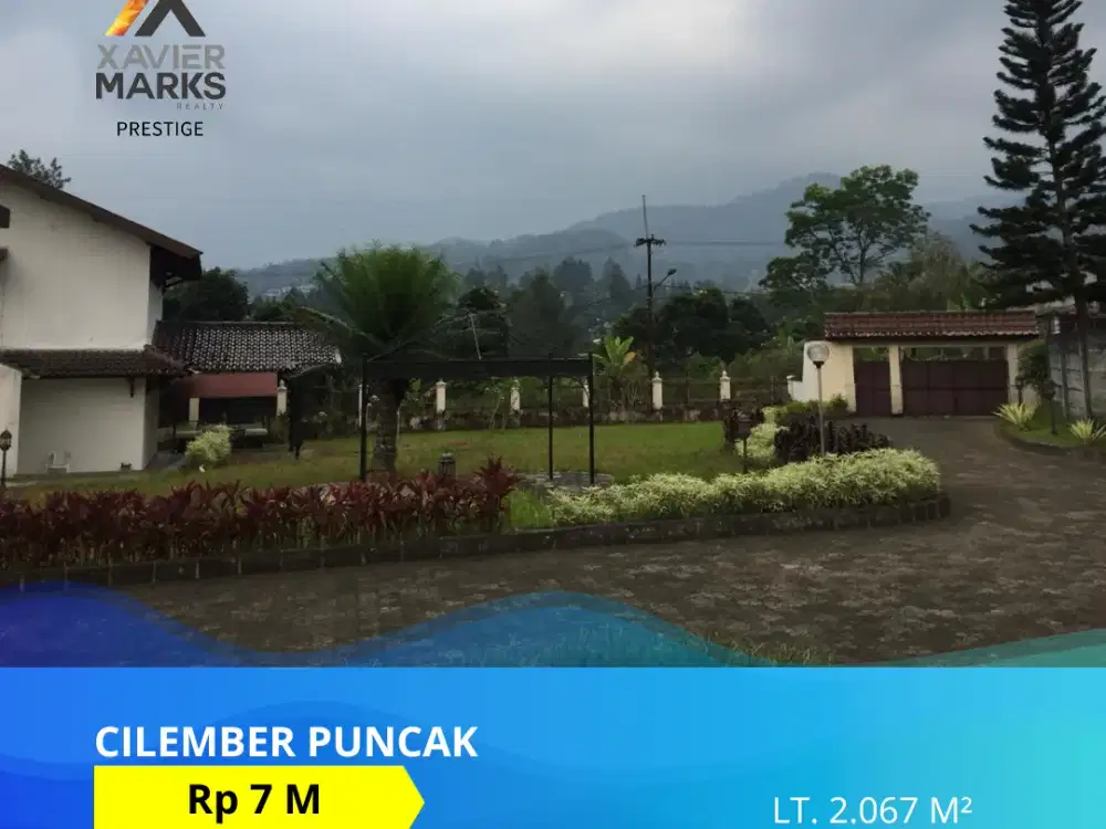 DIJUAL VILLA DI CILEMBER PUNCAK JAWA BARAT