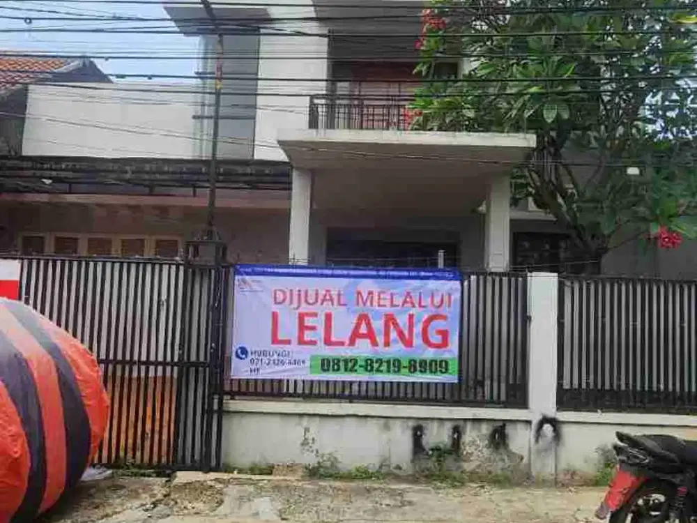 di lelang rumah tingkat jl. Tanah ara no. 09 pondok pinang, kebayoran lama, jakarta selatan
