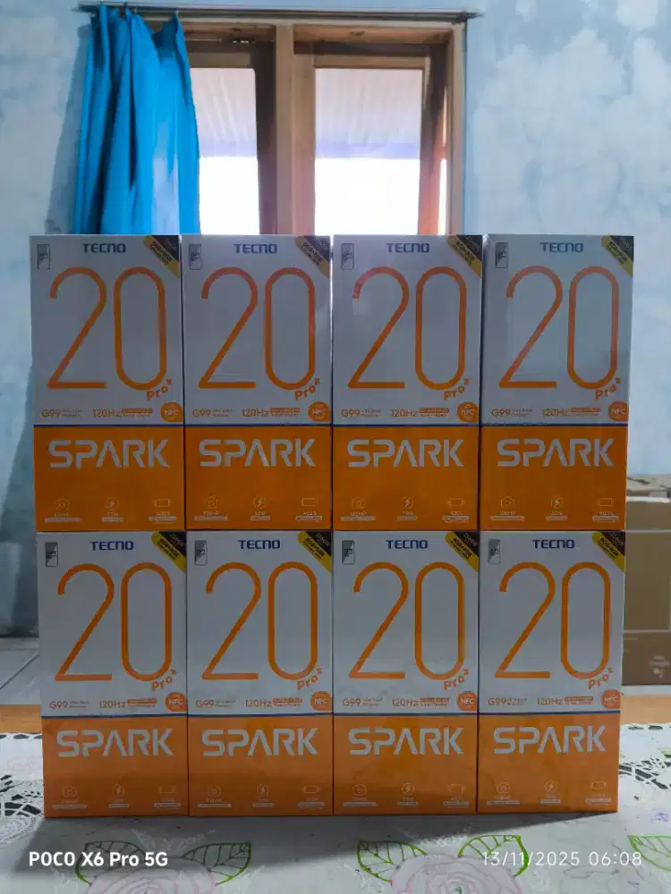Tecno spark 20 pro plus 8/256 baru dan segel murah