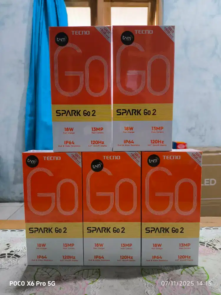 Tecno spark go 2 4/128 baru dan segel murah
