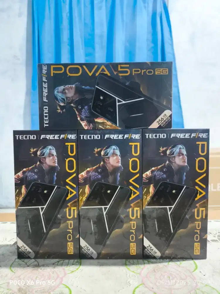 Tecno pova 5 pro 5G 8/256 baru dan segel murah