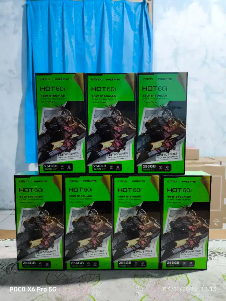 Infinix hot 60i 8/256 baru dan segel murah