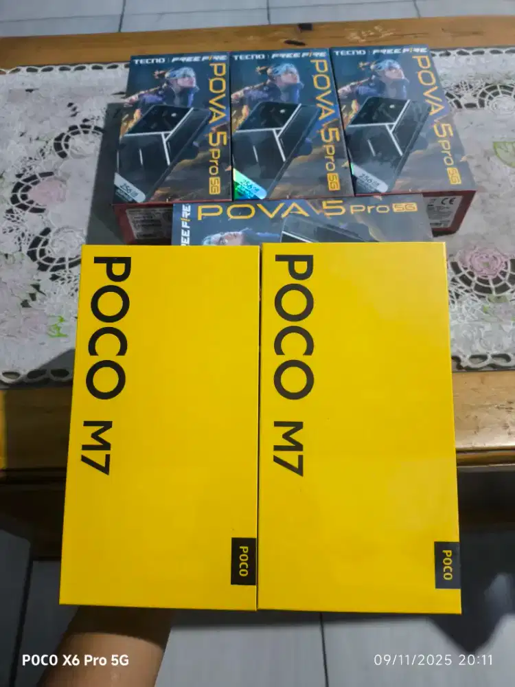 Poco m7 8/256 baru dan segel murah