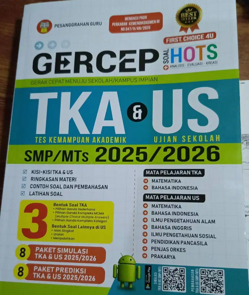 Buku GERCEP TKA dan US SMP/MTs
