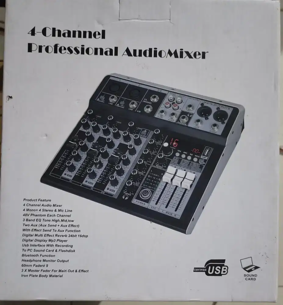 Jual mixer professional 4 channel