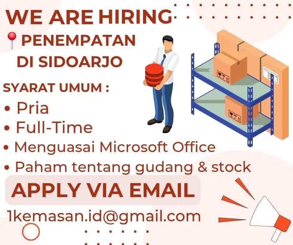 Lowongan kerja Gudang