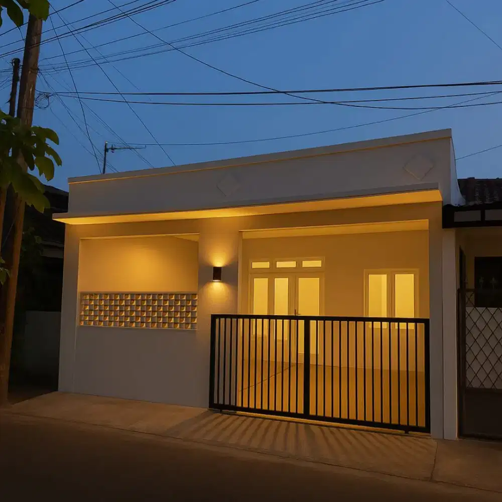 Rumah murah lahan luas di cluster taman harapan baru bekasi barat