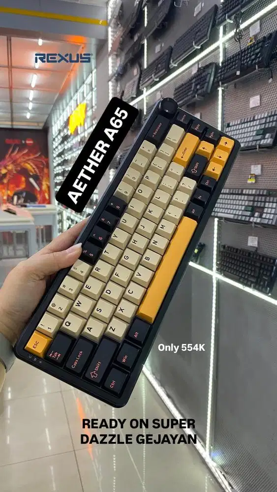 Rexus keyboard wireless aether A65