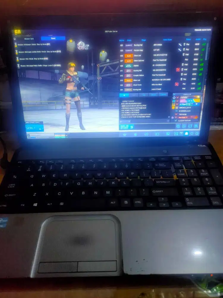 LAPTOP MINUS TOSHIBA L855 i5-3320 RAM 8GB HDD 500GB