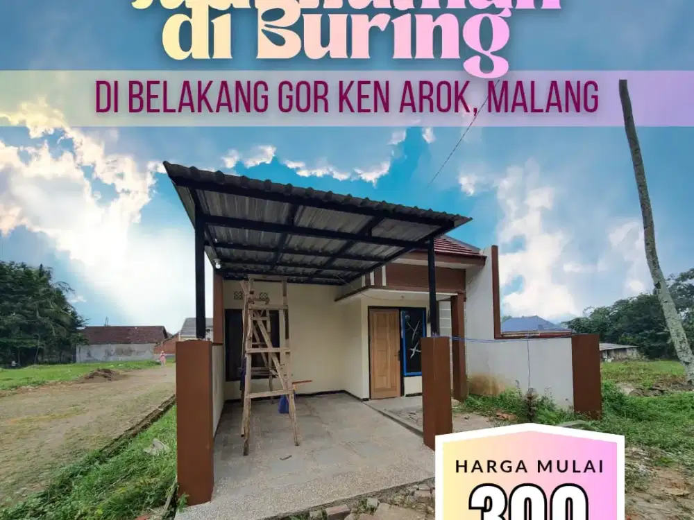 Dijual Rumah Buring Malang, Lingkungan Tenang dan Nyaman