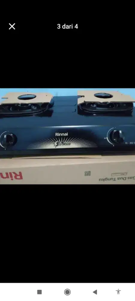 Kompor Rinai 2 tungku batu