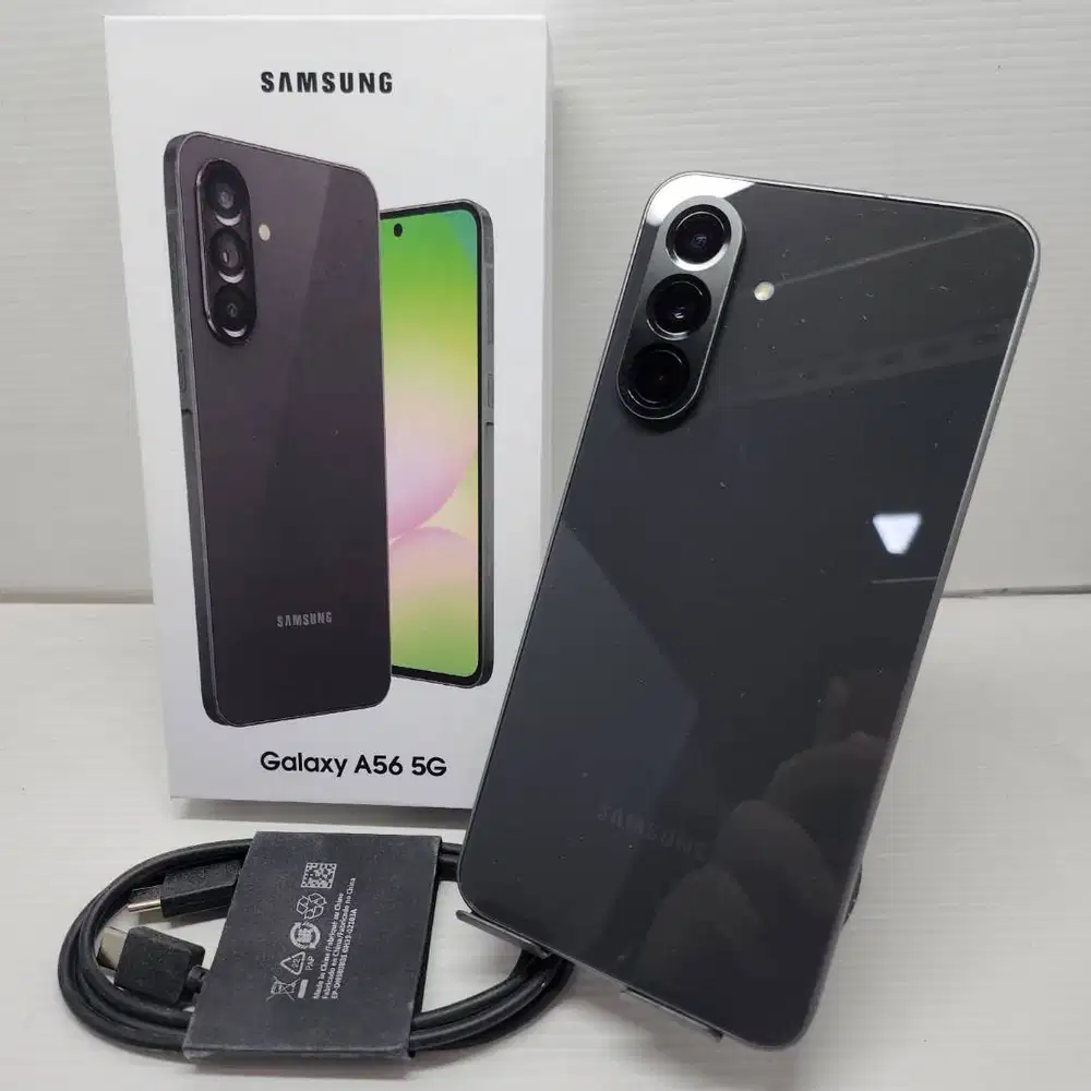 LIKE NEW 99% GARANSI ON SAMSUNG GALAXY A56 5G 8/256 GRAPHITE  NO MINUS