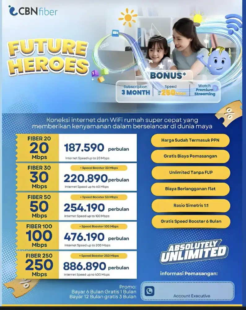 Wifi CBN fiber jawa timur