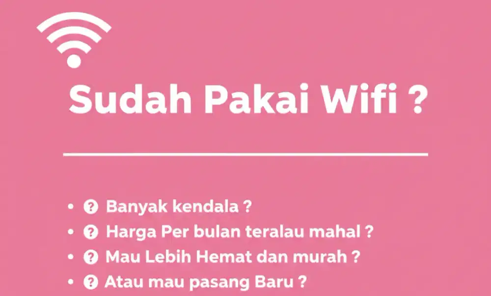 Jasa Konsultasi , Update dan Pemasangan Wifi