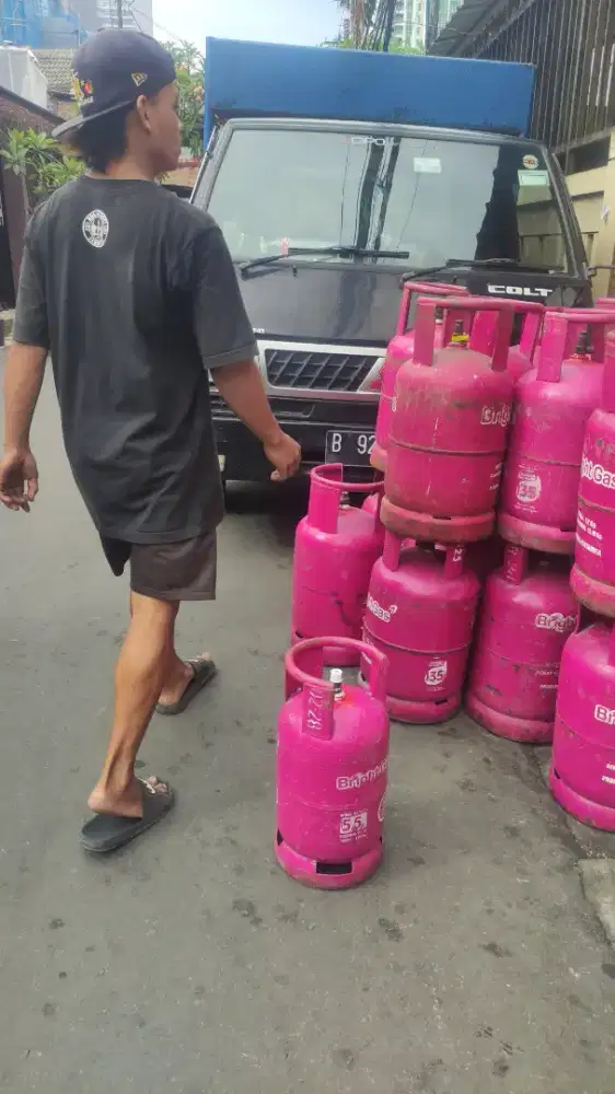 Gas elpiji, aqua gln