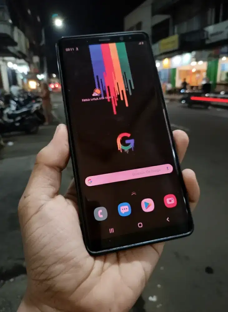 Samsung Note 8 NFC SEIN Shadow Kemerahan Retak