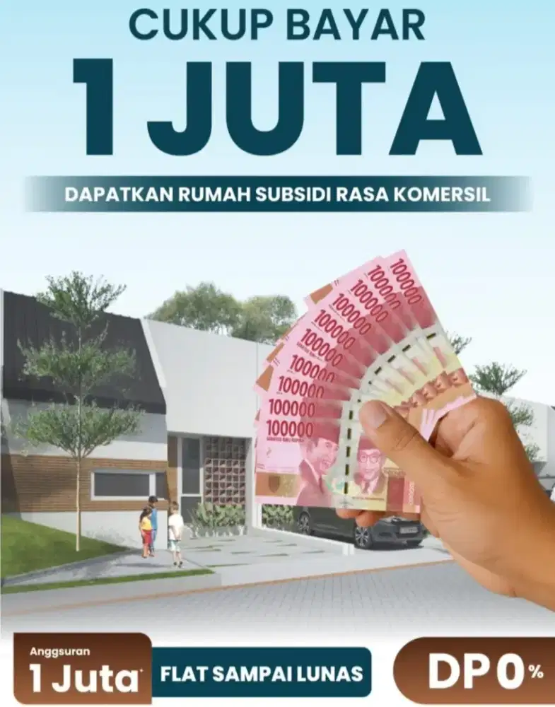 Rumah Subsidi Singosari angs 1 jt an/bln