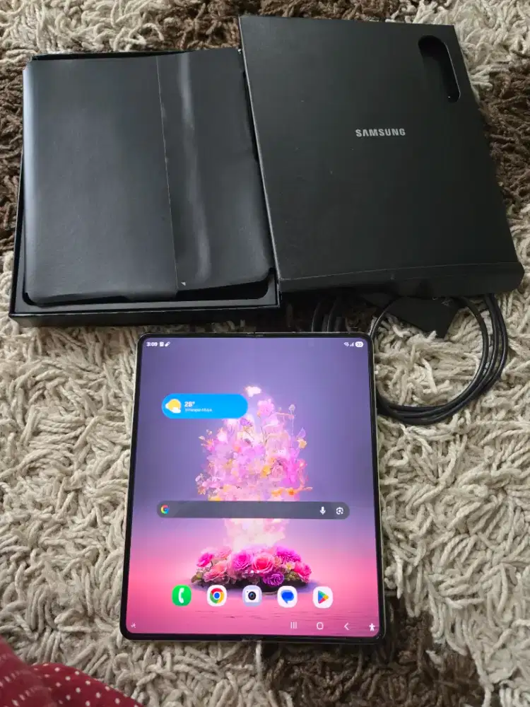 MULUSSS!! SAMSUNG GALAXY ZFOLD 5 CREME 12,256