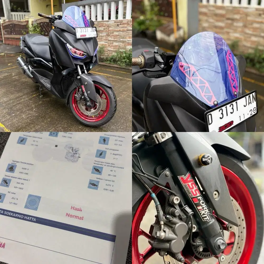 XMAX 250 bonus part banyak, pajak isi komplit tangan pertama