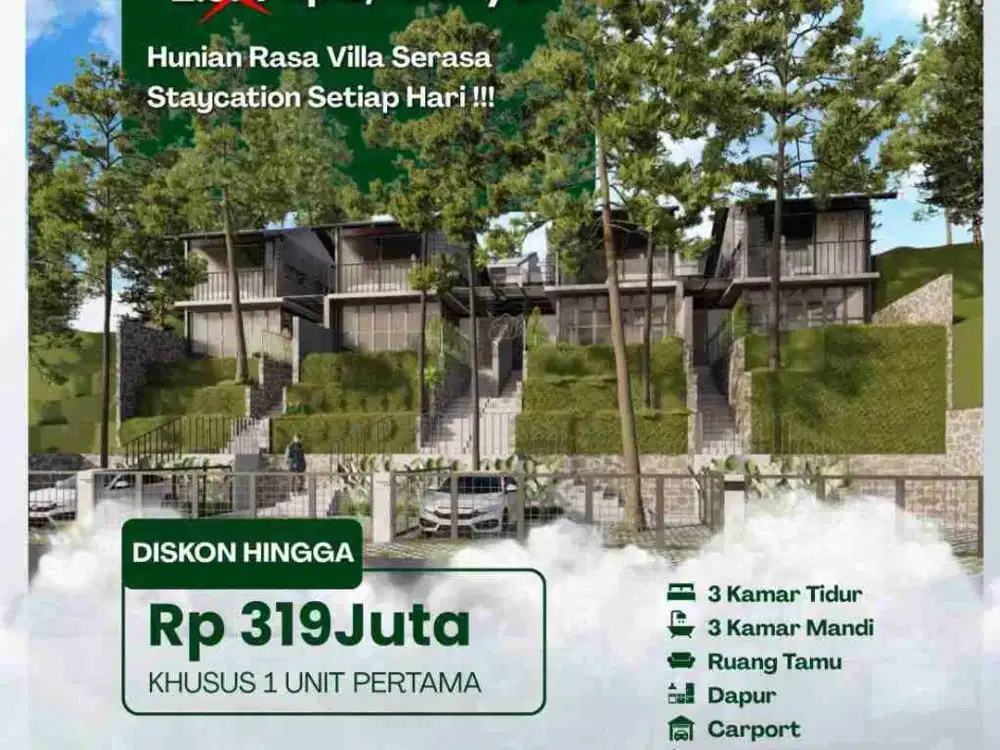 rumah Hiden gem tropis dikawasan dago cigadung akses mudah di kota dekat tempat wisata dago bandung utara