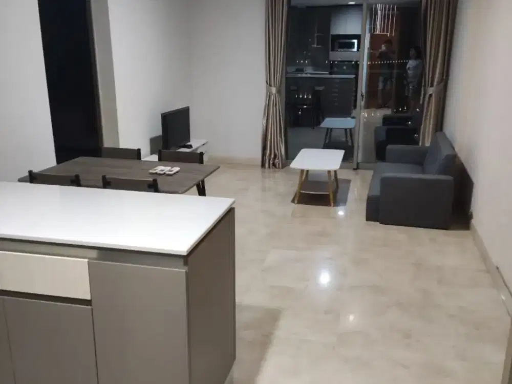 sewa apartemen goldcoast 90sqm 2 kamar full furnish