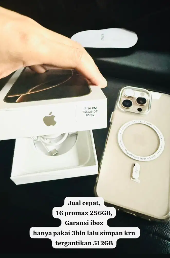 CUMA PAKAI 3bulan!! Iphone 16 promax 256 GB garansi sampai tahun depan