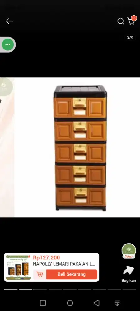 Lemari plastik susun