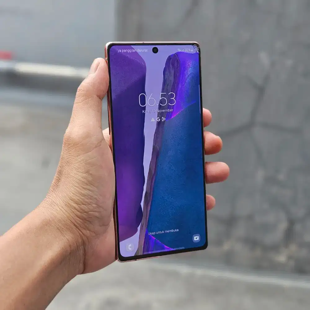 SAMSUNG GALAXY NOTE 20 SEIN 8/256 GB DUAL SIM MINUS FUNGSI 100% NORMAL