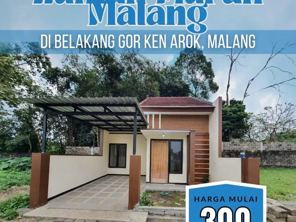 Dijual Rumah Buring Malang, Lingkungan Tenang dan Nyaman