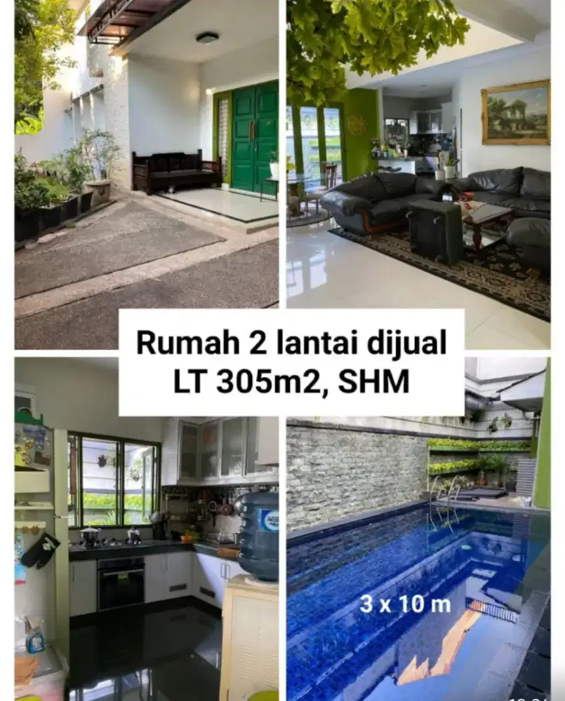 ADA KOLAM RENANG PRIBADI ‼️ RUMAH MEWAH DI GALXY