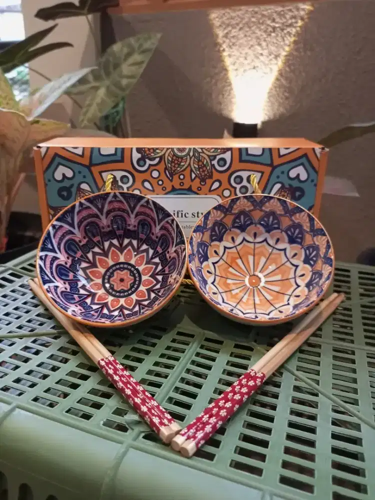 Mangkok hampers keramik isi dua