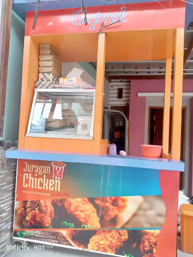 Gerobak ayam geprek fried chicken