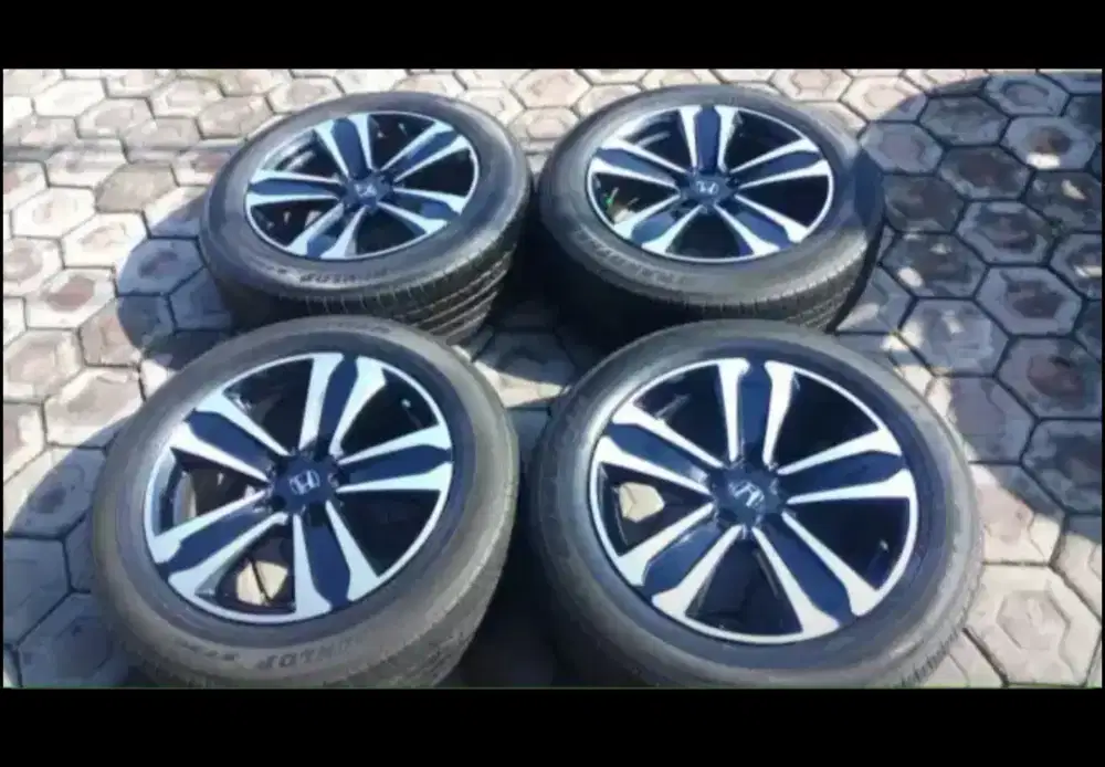 4 VELG R18 Ori CRV TURBO PRESTIGE +BAN BRIDGESTONE 235/60R18 SiapPakai