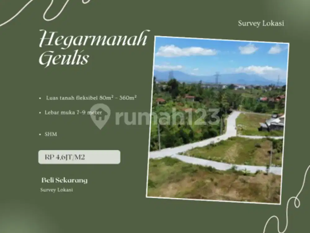 WAKTUNYA SURVEI! Kavling Hegarmanah SHM. Amankan Unit Terbaik Pagi Ini Sebelum Keduluan Investor