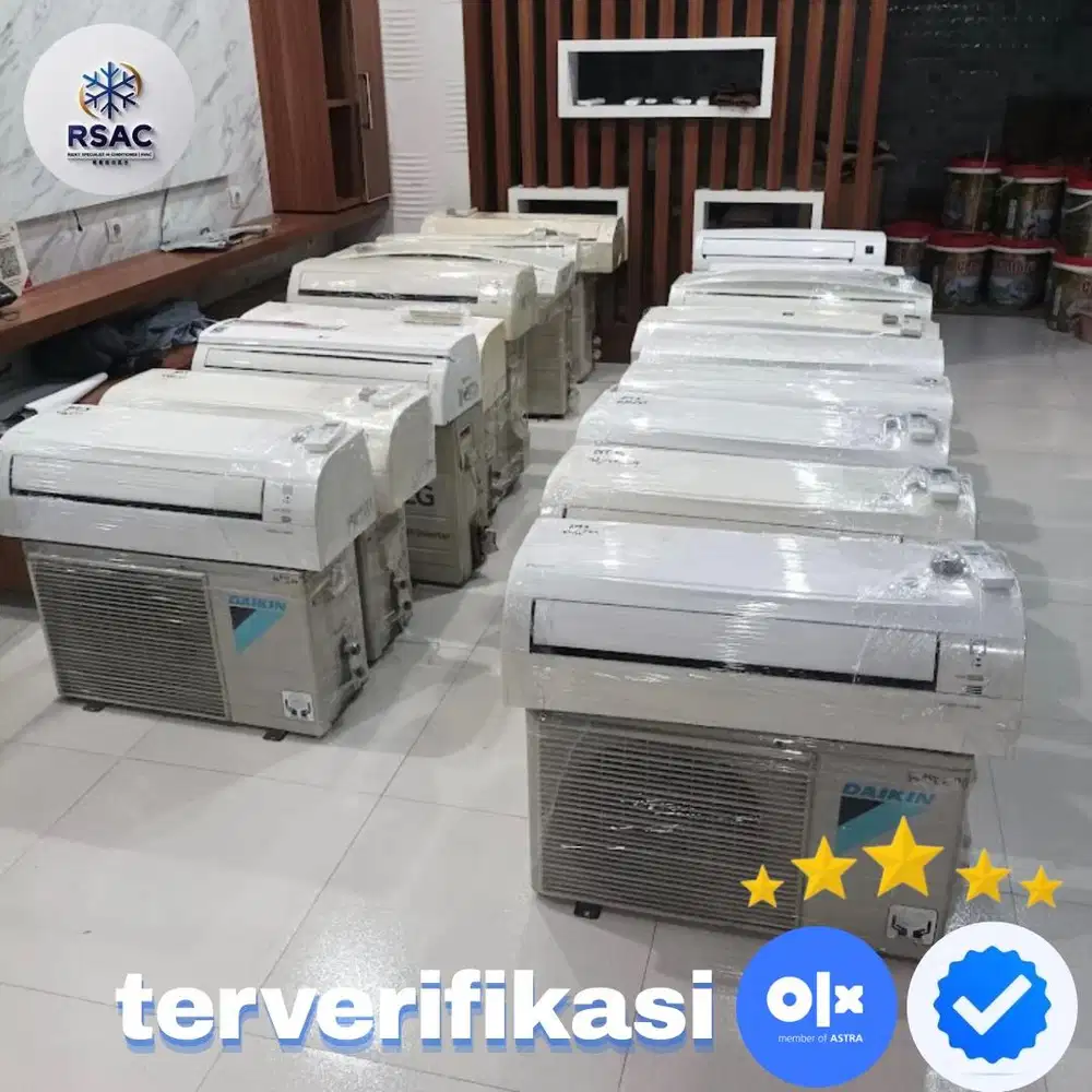 PUSAT AC DAIKIN 1/2 PK , AC 3/4 PK , AC 1 PK Inverter hemat listrik
