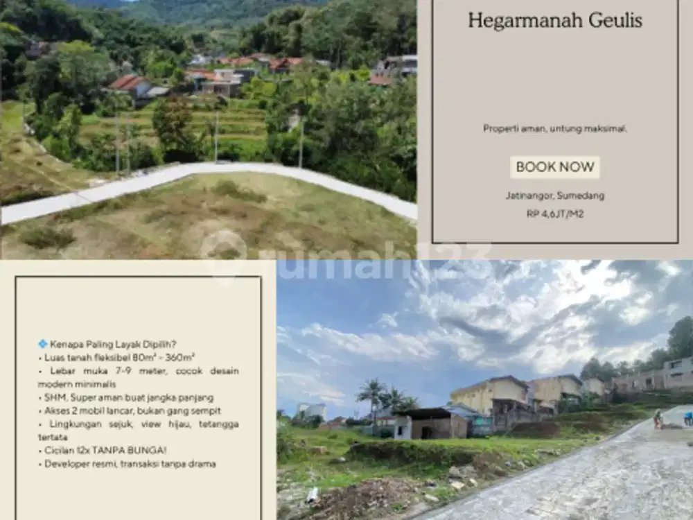 SISA UNIT TERDEPAN! Kavling Hegarmanah Jatinangor, Lokasi Emas. Hubungi Kami Sekarang!