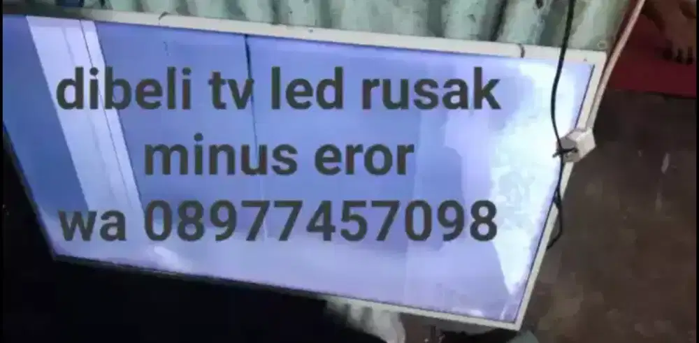 Tv led rusak dibeli