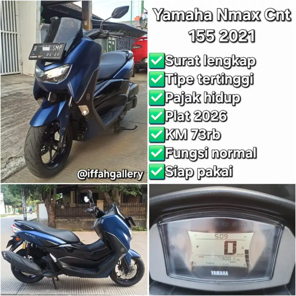 Motor Yamaha Nmax Connected SSS 2021 Surat Lengkap Pajak Plat Hidup