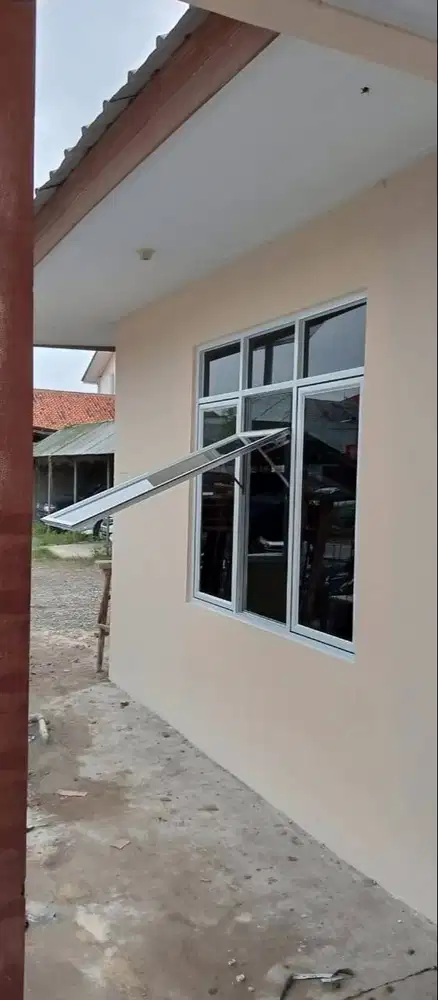 Pasang Kusen Alumunium - Aluminium + Partisi - Sekat - Plafon Gypsum
