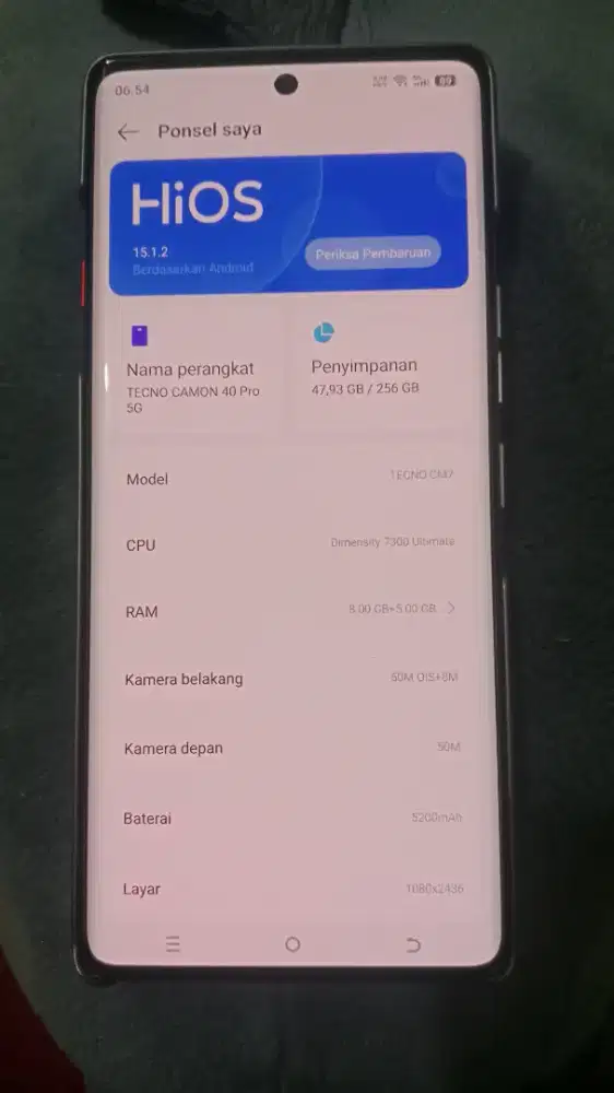 Tecno Camon 40 Pro 5G Ram 8/256