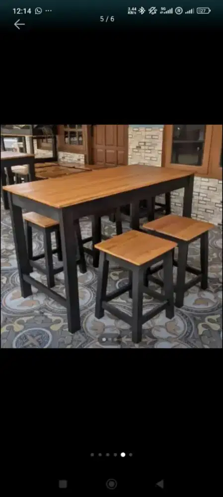 di juwal meja kursi lestoran 1 set