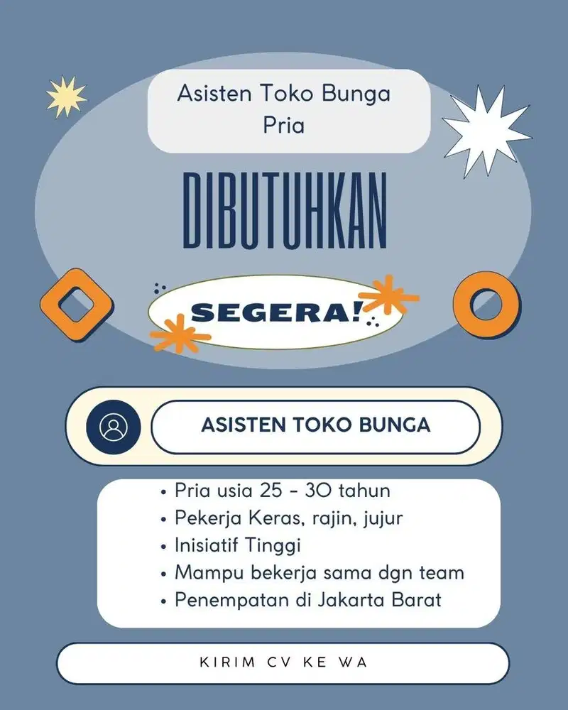 Asistent bunga - pria