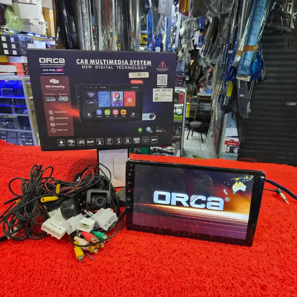 Head Unit Android ORCA PRO+ ADR-9988 4GB+64GB Plus Kamera DVR 9 in