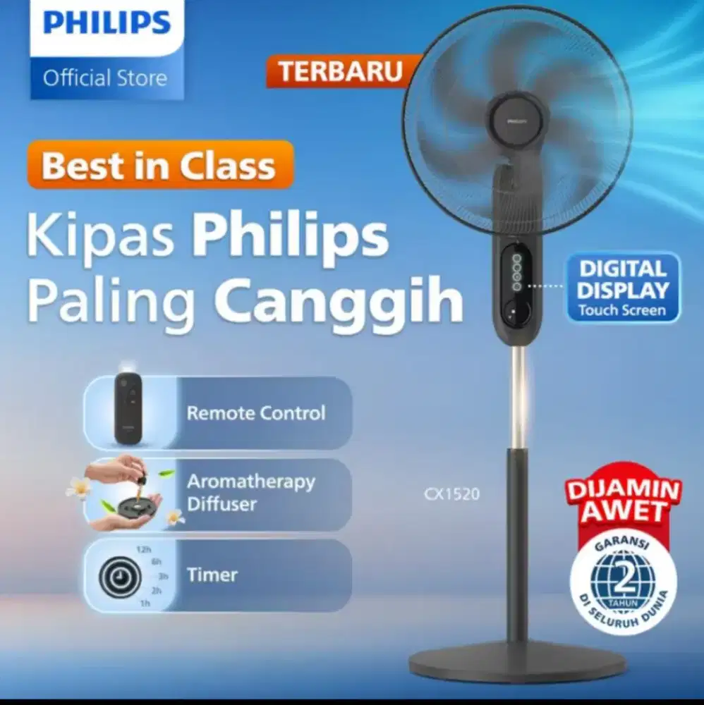 PHILIPS KIPAS ANGIN CX1520/01 PALING CANGGIH DENGAN REMOTE & TIMER