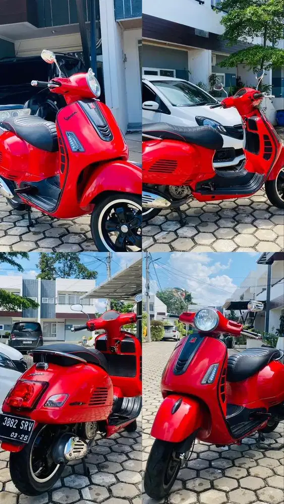 Vespa GTS 150 2015 Merah Rare