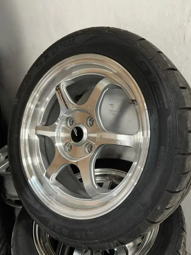 Velg Advan Racing R6 Ring 15 Ban GT radial