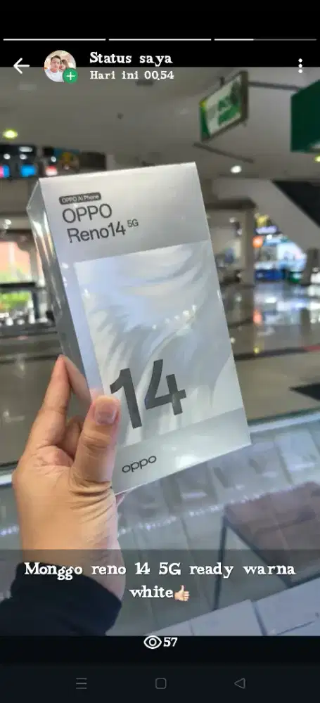 Oppo Reno 145g new garansi resmi 12/256gb