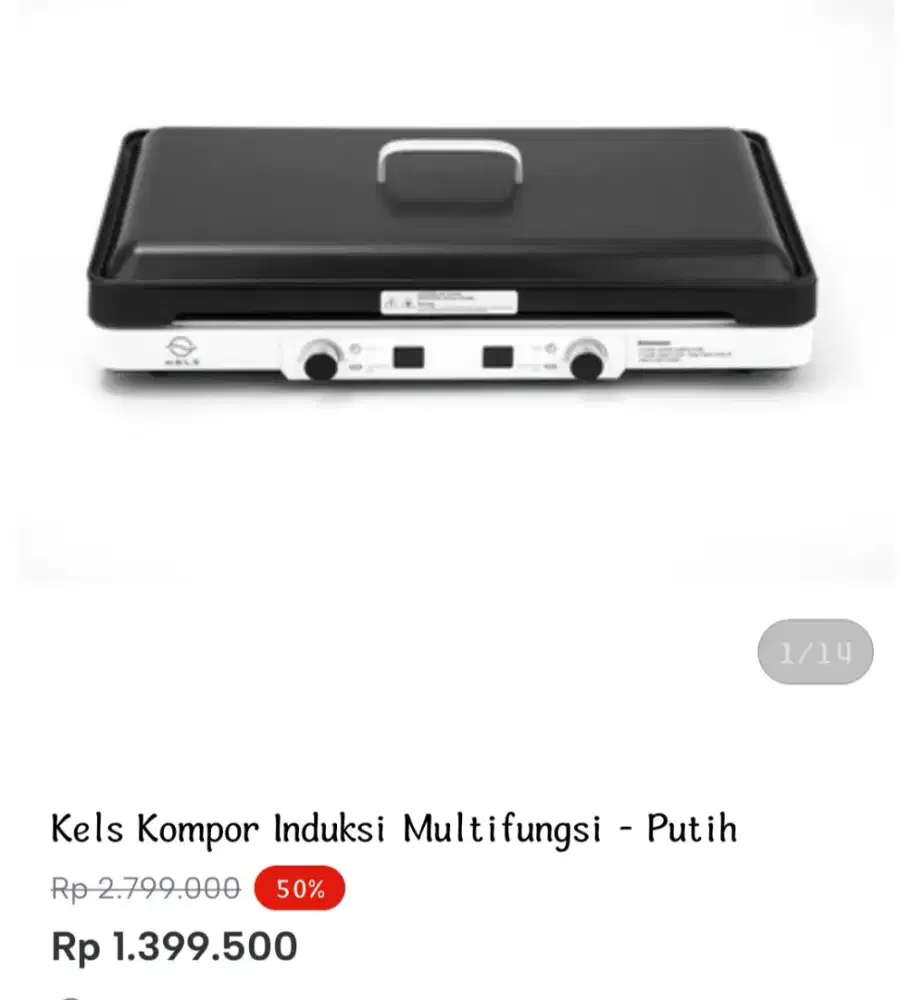 Kels Kompor Induksi Multifungsi - Putih