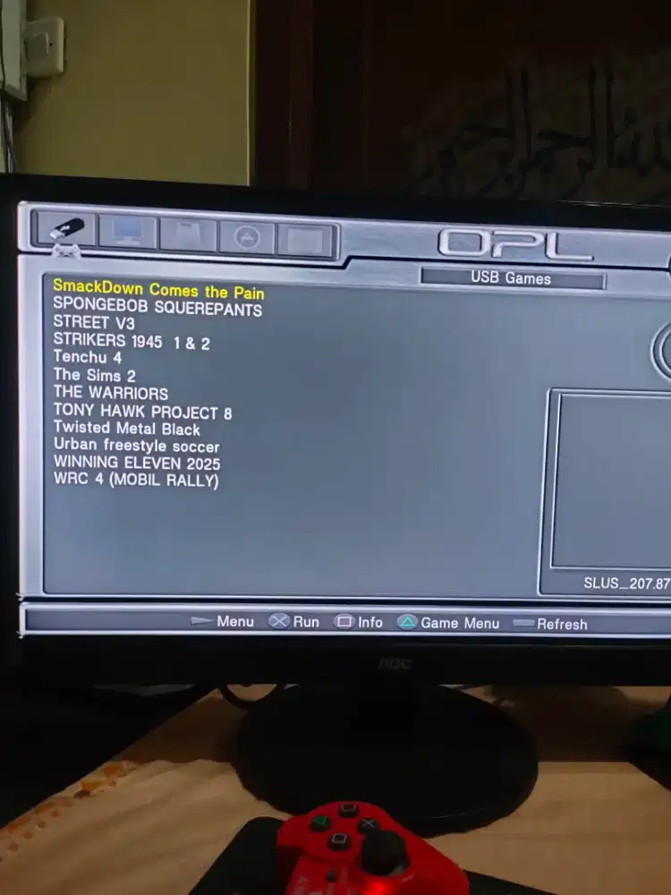 PS 2 slim & monitor AOC 24in