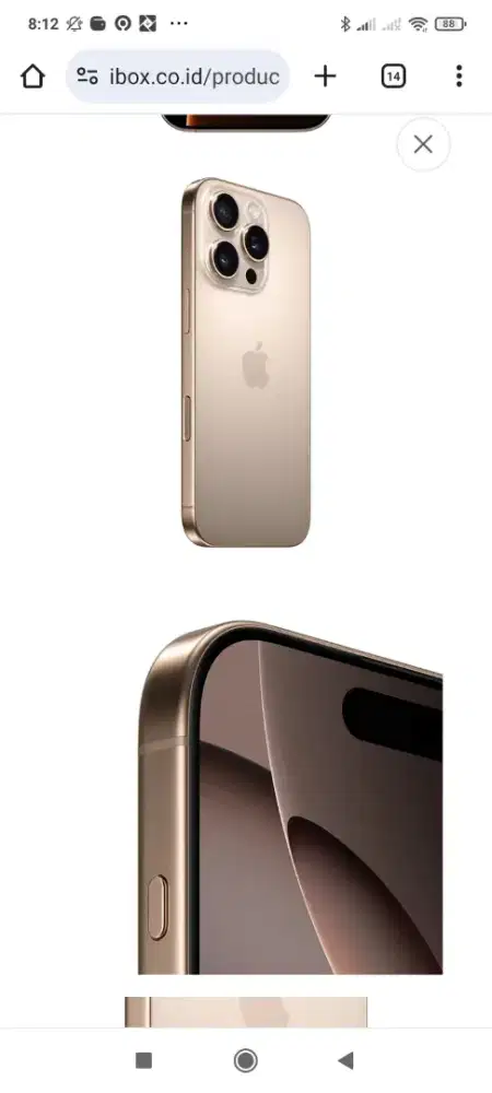 iPhone 16 pro 512gb desert titanium segel